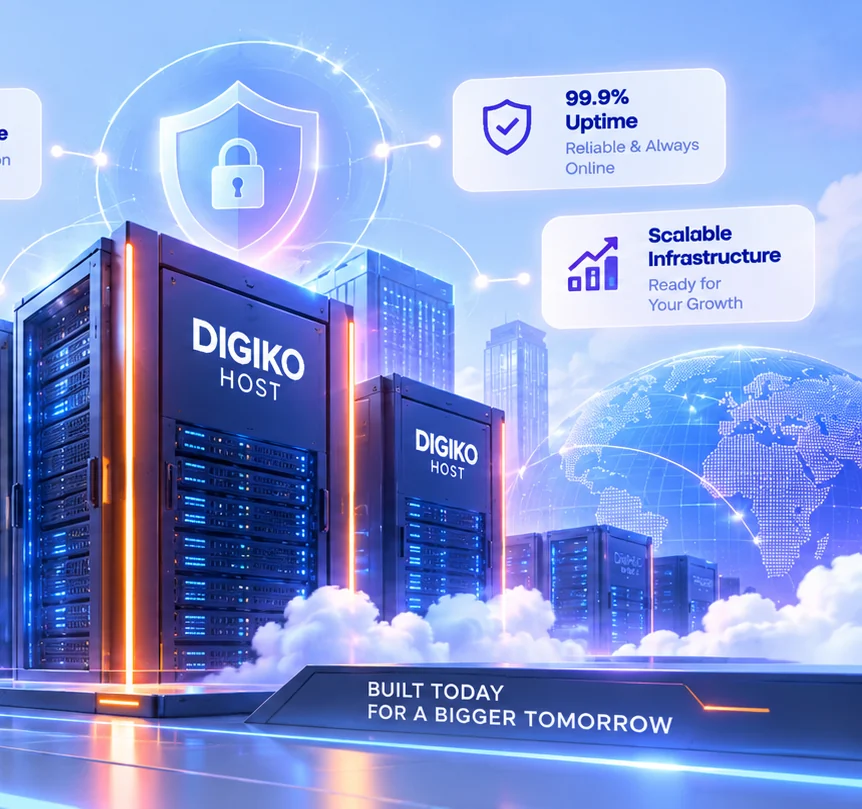 DIGIKO HOST dedicated server infrastructure with security, uptime and scalable resources